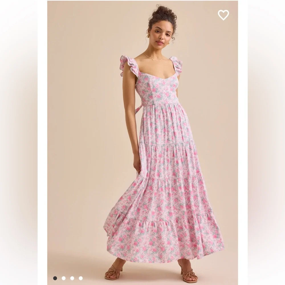 New with tags Altar’d state Brielle flutter sleeve maxi dress - Picture 1 of 4